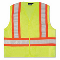 S382 Aware Wear ANSI Class 2Mesh Hi-Viz Lime Vest (Medium)